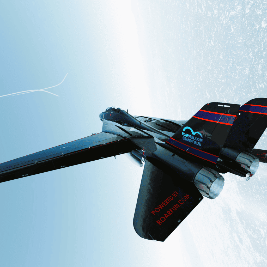 Pronájem Jet Fighter Simulator Top Gun Maverick v EU z filmu ve Frankfurtu s dodání a obsluha. Pronájem simulátorů proudových stíhaček pro firemní akce na klíč s RoarFun